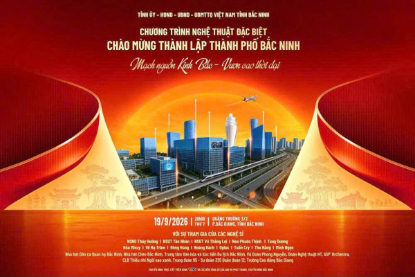 CHÀO MỪNG THÀNH LẬP THÀNH PHỐ BẮC NINH